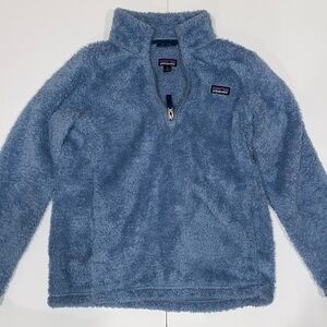Patagonia Kids Cozy Blue Fleece Hoodie